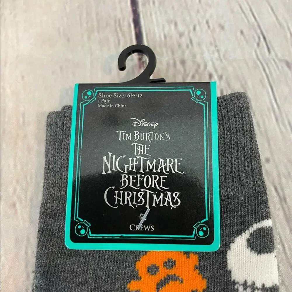 Nightmare Before Christmas Halloween Crew Socks